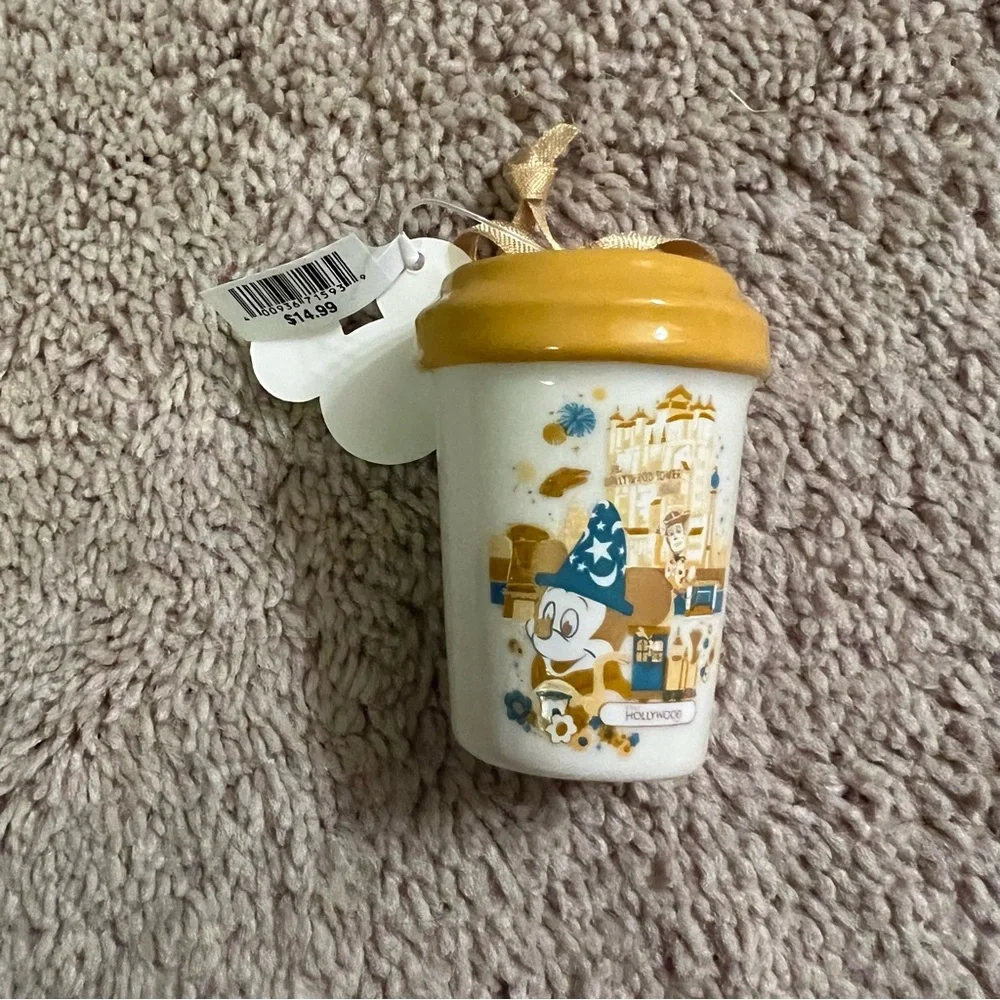 🆕 Disney | Hollywood Studios x Starbucks Retro Mickey Mouse Coffee Cup Ornament